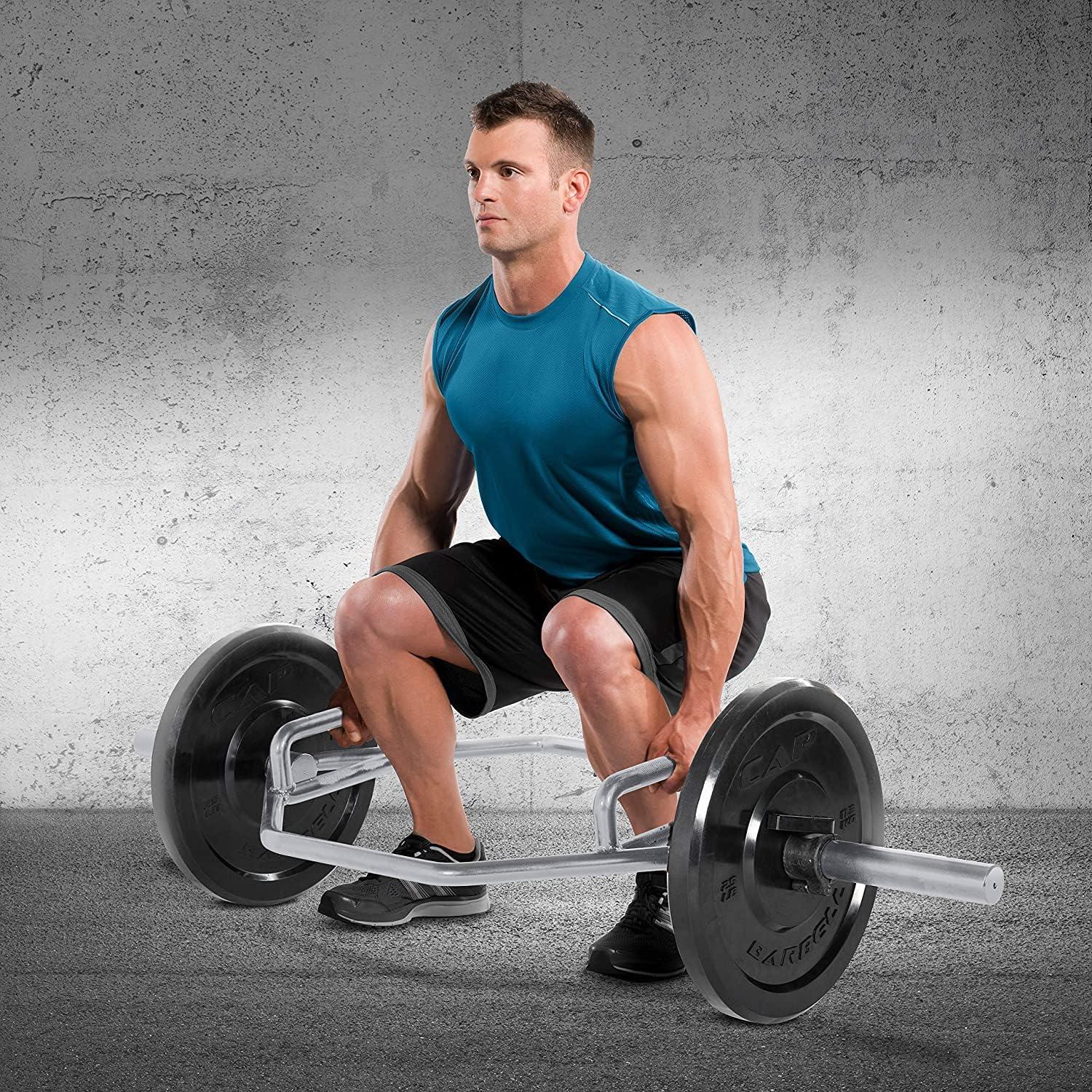 imageCAP Barbell Olympic Trap Bar  Multiple Grip OptionsChrome