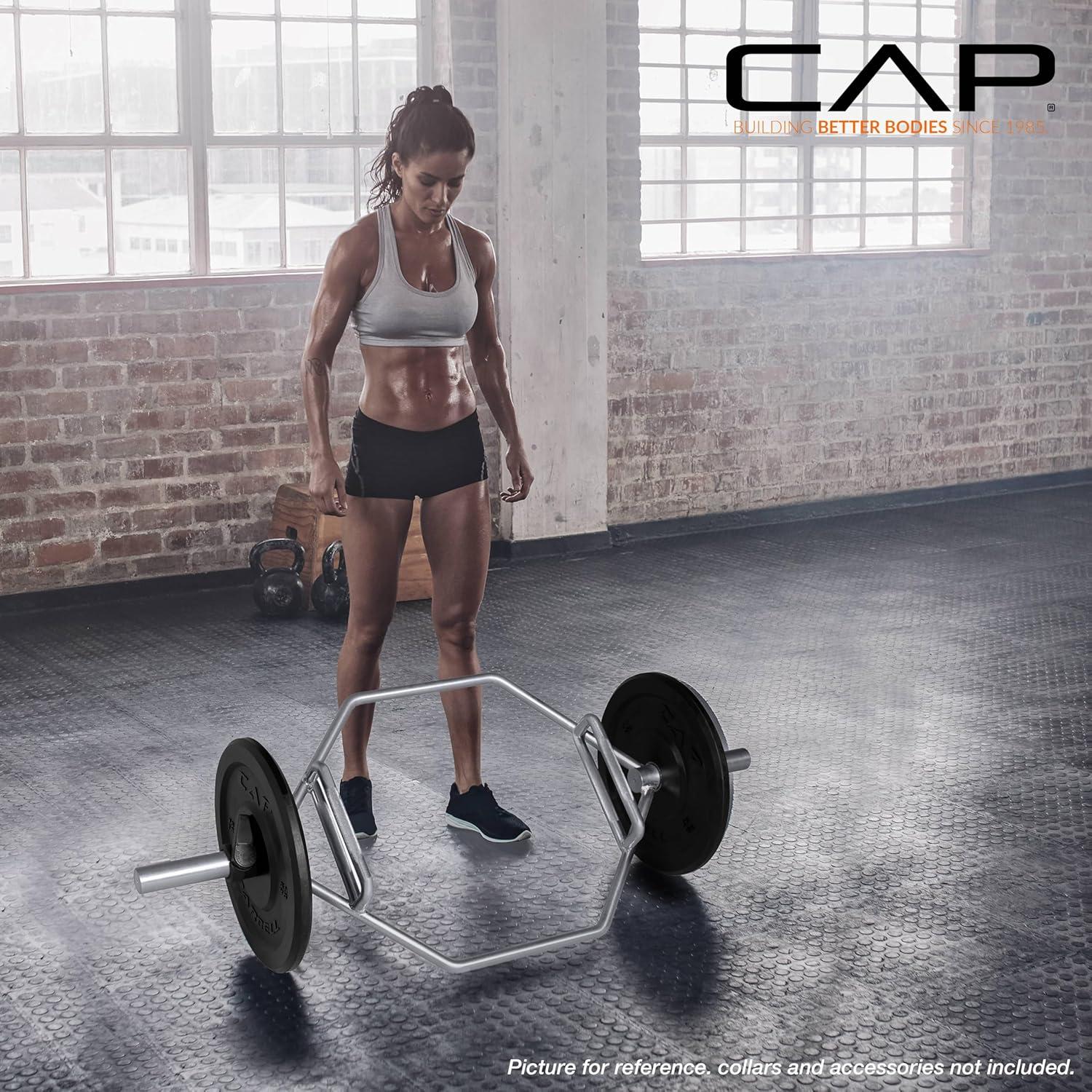 imageCAP Barbell Olympic Trap Bar  Multiple Grip OptionsChrome