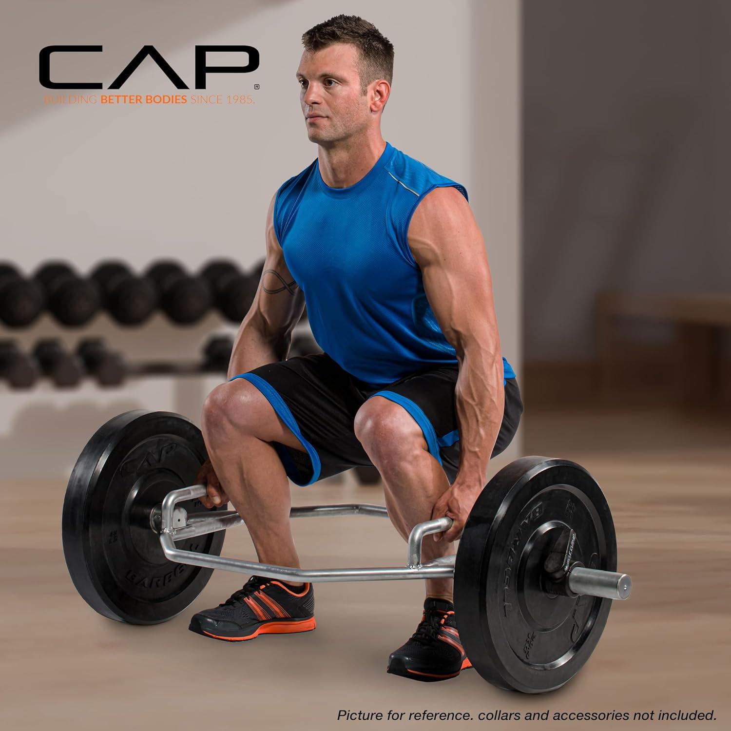 imageCAP Barbell Olympic Trap Bar  Multiple Grip OptionsChrome