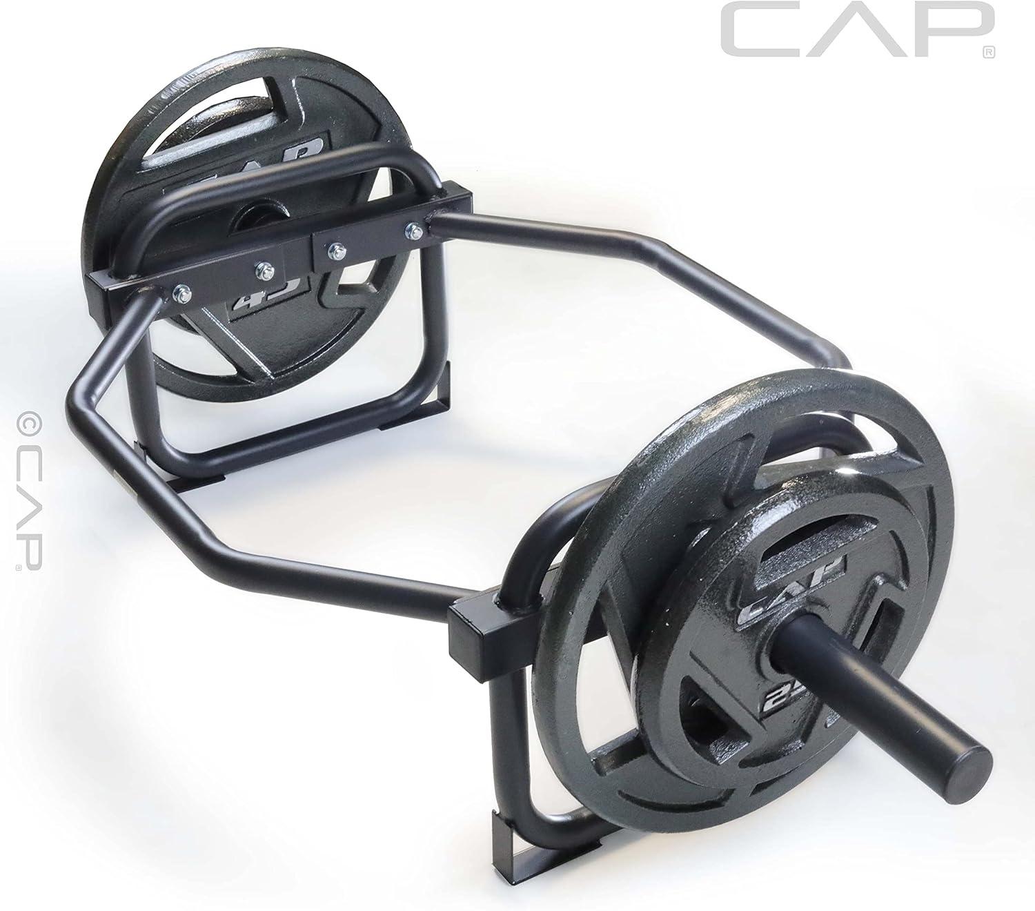 imageCAP Barbell Olympic Trap Bar and Shrug Bar for DeadliftsBlack