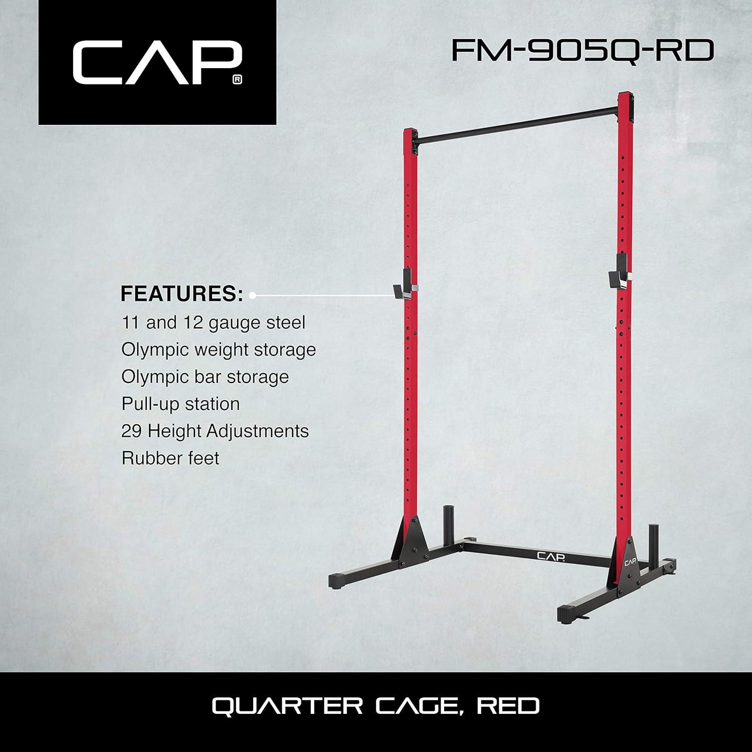 imageCAP Barbell Power Racks and AttachmentsFM905Q Red