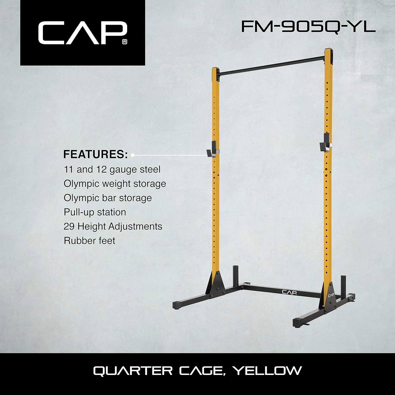 imageCAP Barbell Power Racks and AttachmentsFM905Q Yellow