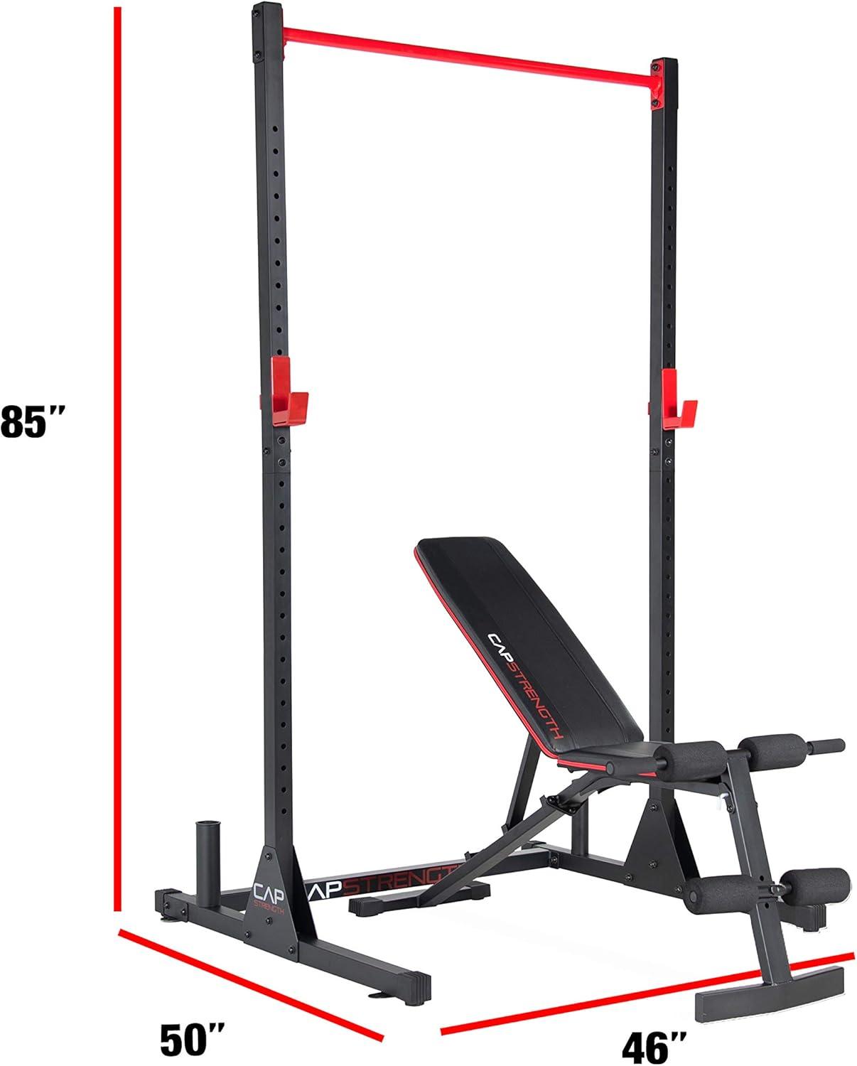 imageCAP Barbell Power Racks and AttachmentsPower Rack and Bench Combo