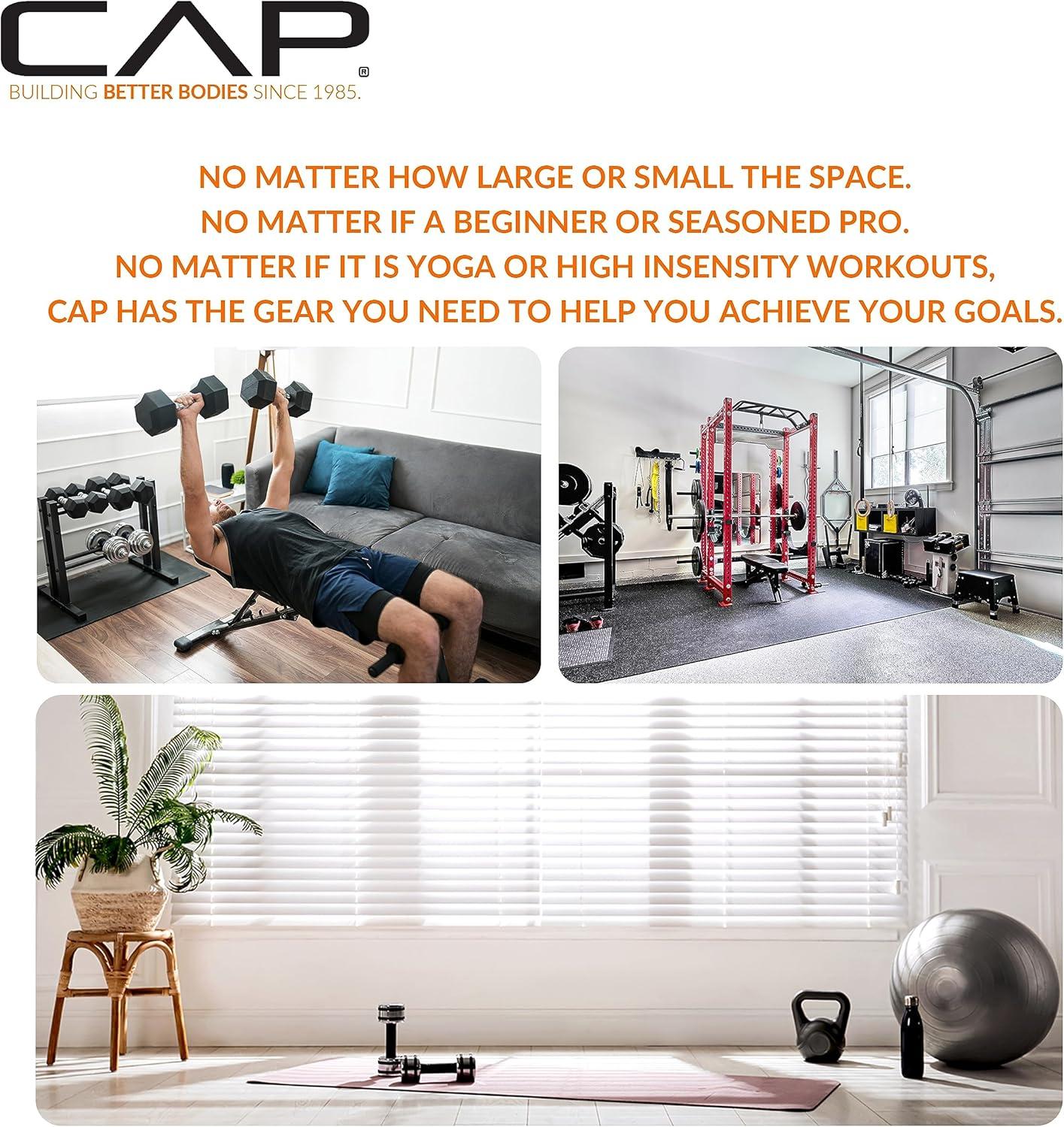 imageCAP Barbell Rubber Olympic Bumper Plate  Multiple OptionsColorsELITE