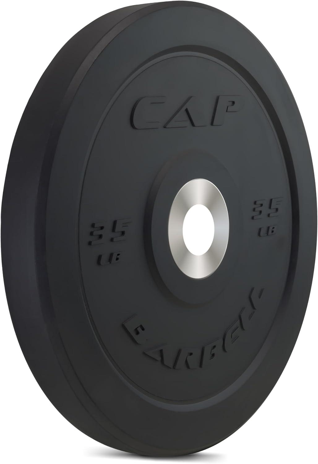 imageCAP Barbell Rubber Olympic Bumper Plate  Multiple OptionsColorsPRO
