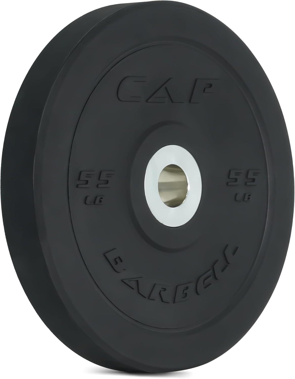 imageCAP Barbell Rubber Olympic Bumper Plate  Multiple OptionsColorsPRO