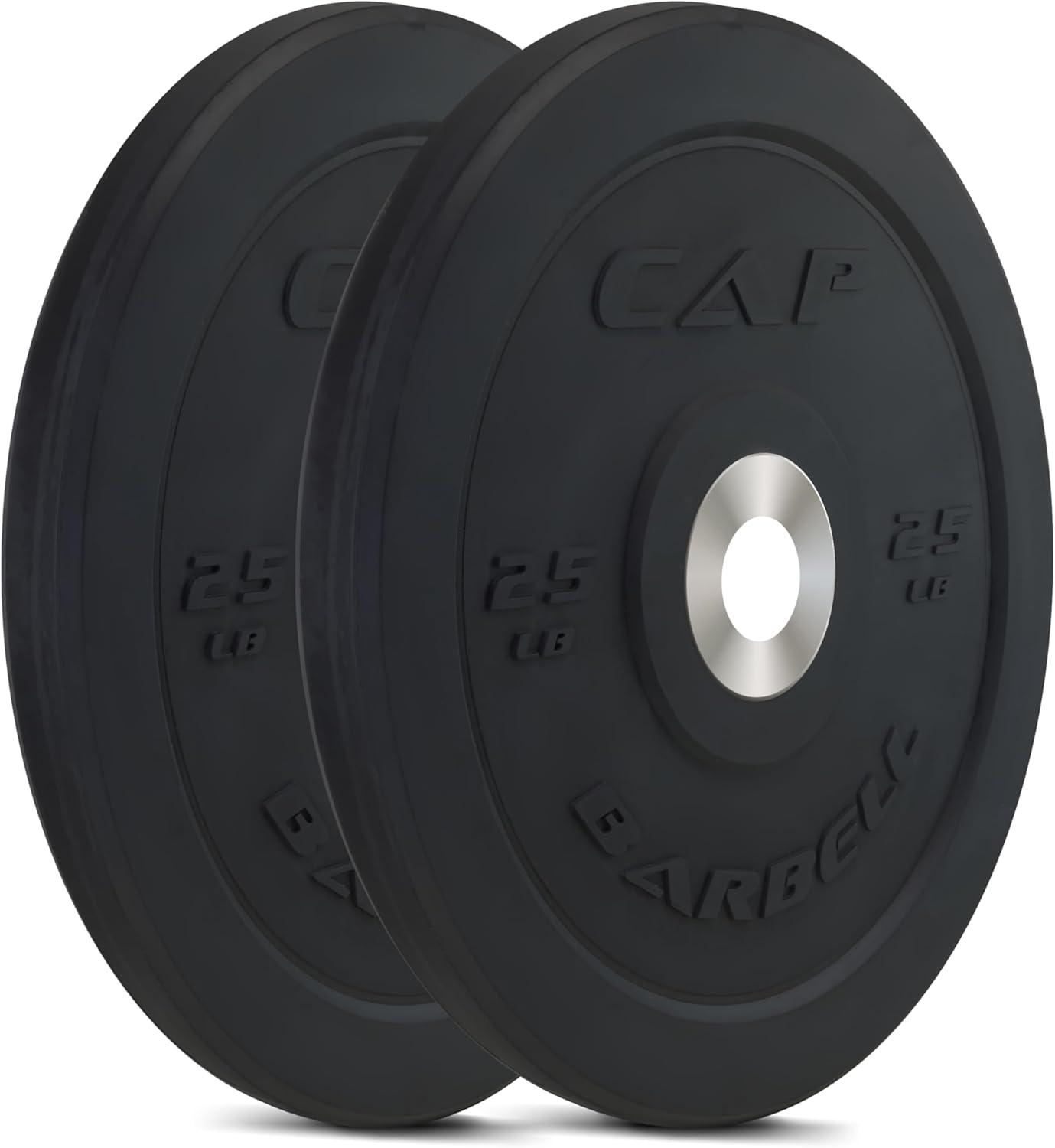 imageCAP Barbell Rubber Olympic Bumper Plate  Multiple OptionsColorsPRO