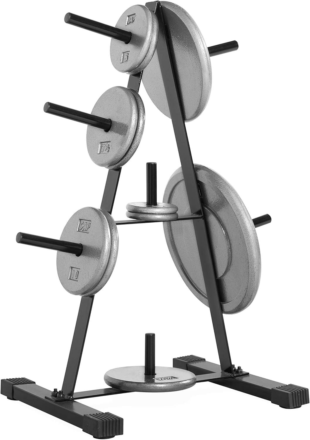 imageCAP Barbell Weight Plate Rack for 1Inch Weight PlatesBlack  Standard Astyle 1 Plate Tree