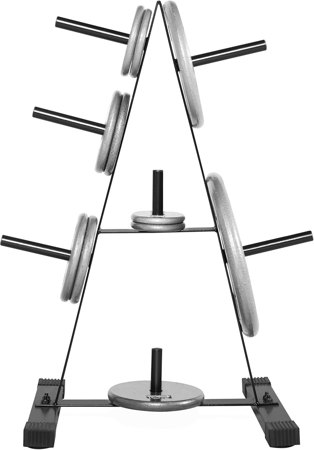 imageCAP Barbell Weight Plate Rack for 1Inch Weight PlatesBlack  Standard Astyle 1 Plate Tree