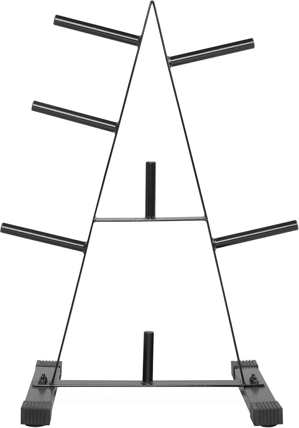 imageCAP Barbell Weight Plate Rack for 1Inch Weight PlatesBlack  Standard Astyle 1 Plate Tree
