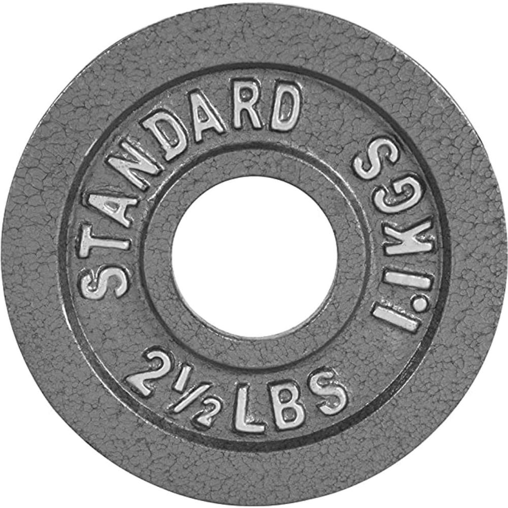 imageCAP Barbell 2Inch Olympic Weight Plate  Multiple OptionsClassic  Grey