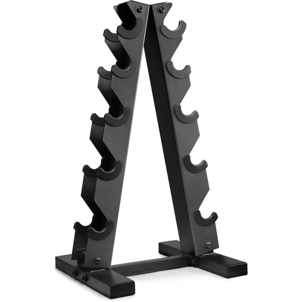 imageCAP Barbell AFrame Dumbbell Weight Rack  Color SeriesCarbon