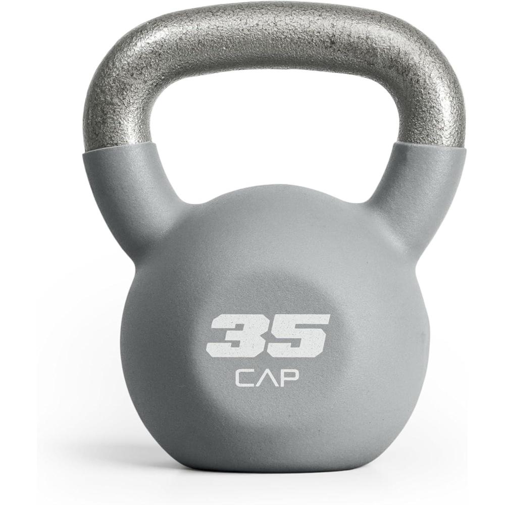imageCAP Barbell Cast Iron Kettlebell  Coated Options Singles and Sets Multiple Weight Choices35 lb