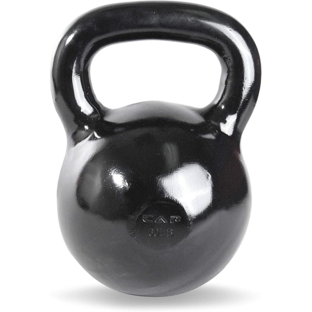 imageCAP Barbell Cast Iron Kettlebell  Coated Options Singles and Sets Multiple Weight Choices610 Pounds