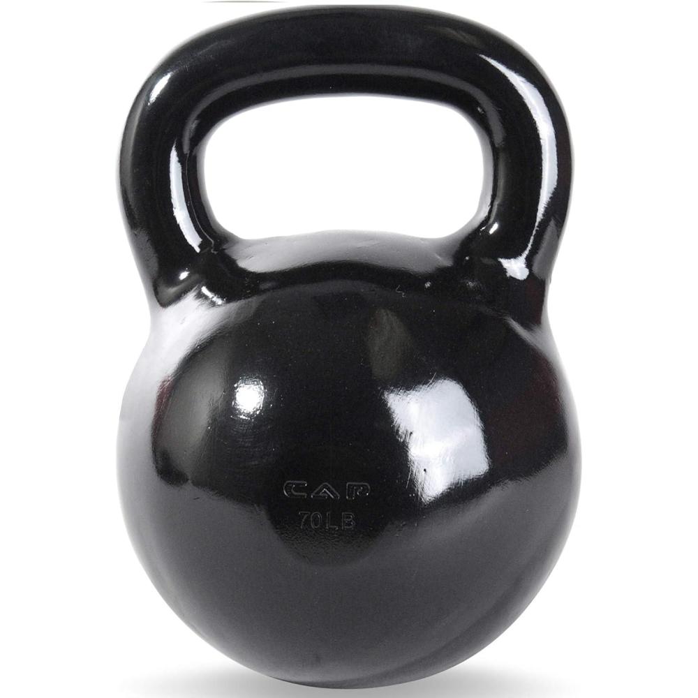imageCAP Barbell Cast Iron Kettlebell  Coated Options Singles and Sets Multiple Weight Choices700 Pounds