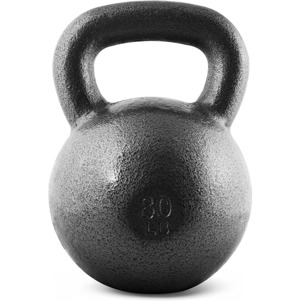 imageCAP Barbell Cast Iron Kettlebell  Coated Options Singles and Sets Multiple Weight Choices80 lb