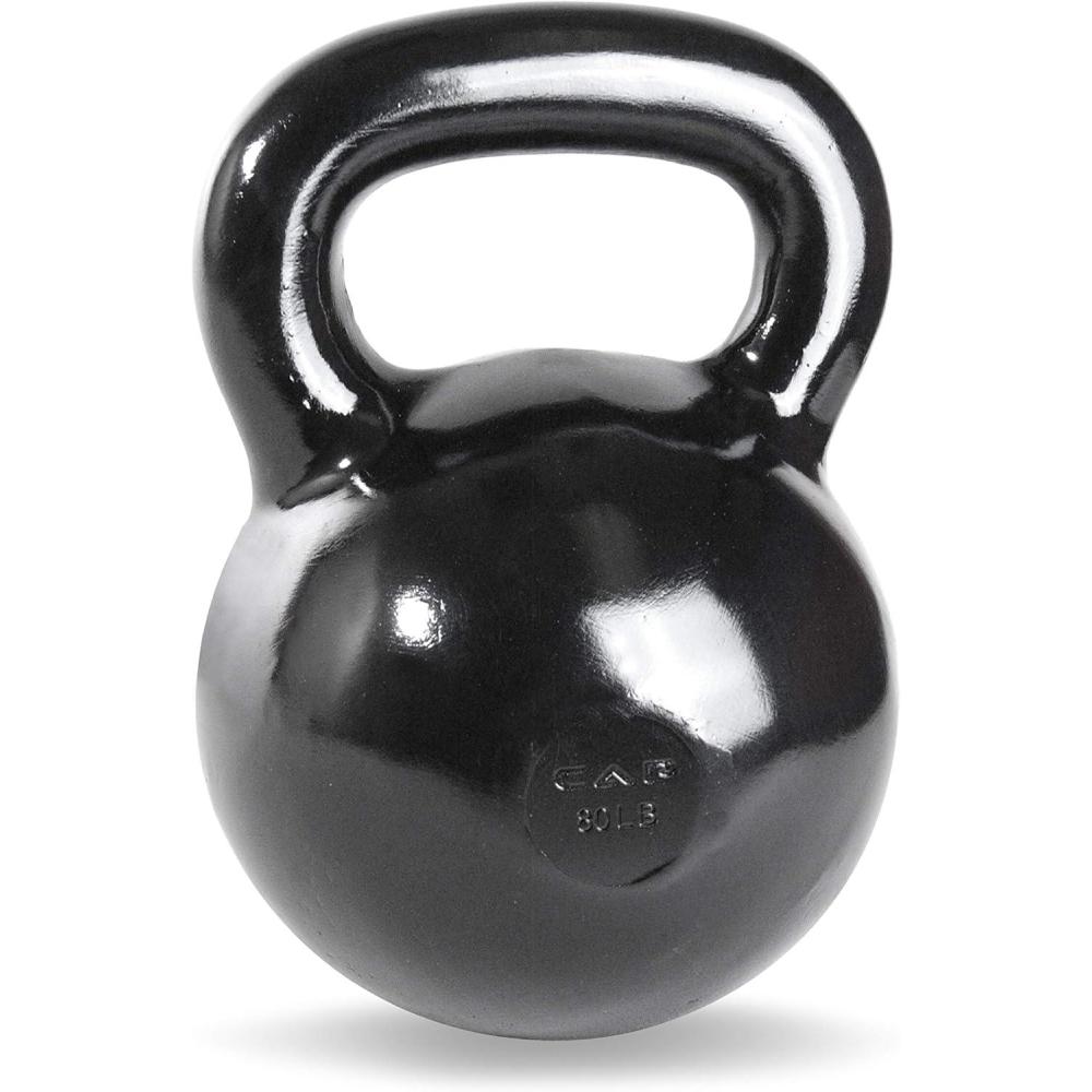 imageCAP Barbell Cast Iron Kettlebell  Coated Options Singles and Sets Multiple Weight Choices800 Pounds