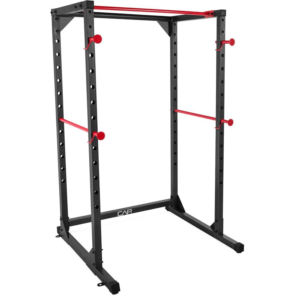 imageCAP Barbell Full Cage Power Rack Color Series  6 or 7 OptionsBlack