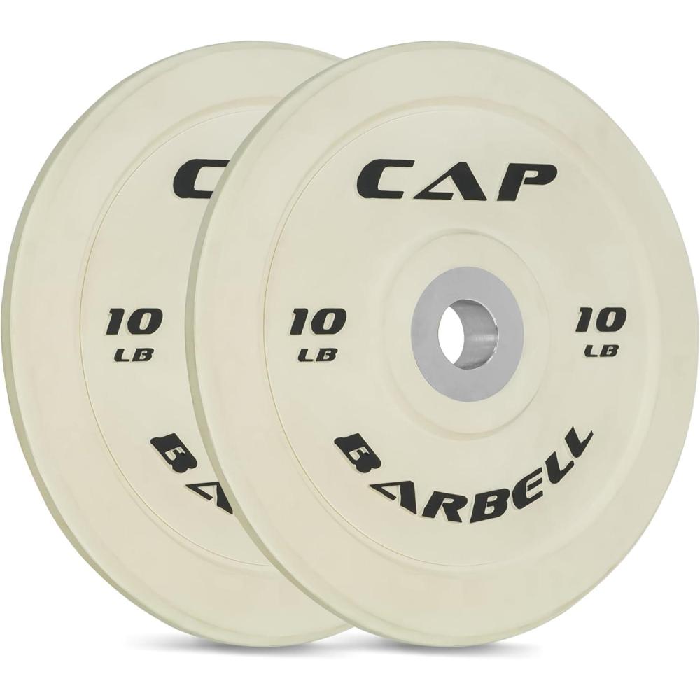 imageCAP Barbell Rubber Olympic Bumper Plate  Multiple OptionsColorsCompetition