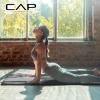 imageCAP Barbell 12Inch High Density Exercise Yoga Mat with Strap  Multiple OptionsBlack
