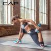 imageCAP Barbell 12Inch High Density Exercise Yoga Mat with Strap  Multiple OptionsGray