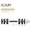 imageCAP Barbell 15 lb Adjustable Dumbbell  Compact Cast Iron Weight  Multiple OptionsPair