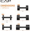 imageCAP Barbell 15 lb Adjustable Dumbbell  Compact Cast Iron Weight  Multiple OptionsPair