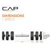 imageCAP Barbell 15 lb Adjustable Dumbbell  Compact Cast Iron Weight  Multiple OptionsSingle