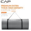 imageCAP Barbell 1Inch High Density Exercise Yoga Mat with Strap  Multiple ColorsGray