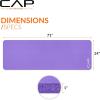 imageCAP Barbell 1Inch High Density Exercise Yoga Mat with Strap  Multiple ColorsPurple