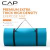 imageCAP Barbell 1Inch High Density Exercise Yoga Mat with Strap  Multiple ColorsTeal