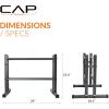 imageCAP Barbell 24quot Utility Rack for Dumbbells Medicine Balls and Kettlebells