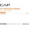 imageCAP Barbell 2Inch Olympic Barbell Bars  5 ft 6 ft ampamp 7 ft  Multiple OptionsElite