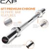 imageCAP Barbell 2Inch Olympic Barbell Bars  5 ft 6 ft ampamp 7 ft  Multiple OptionsElite