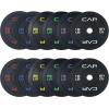 imageCAP Barbell 2Inch Olympic Bumper Plate Weight Set  100370 lbs  Multiple OptionsECONOMY
