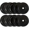 imageCAP Barbell 2Inch Olympic Bumper Plate Weight Set  100370 lbs  Multiple OptionsELITE
