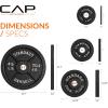 imageCAP Barbell 2Inch Olympic Cast Iron Plate Weight Set  75285 lbs  Multiple OptionsCLASSIC