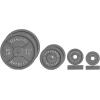 imageCAP Barbell 2Inch Olympic Cast Iron Plate Weight Set  75285 lbs  Multiple OptionsCLASSIC GRAY