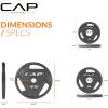 imageCAP Barbell 2Inch Olympic Cast Iron Plate Weight Set  75285 lbs  Multiple OptionsELITE
