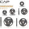 imageCAP Barbell 2Inch Olympic Cast Iron Plate Weight Set  75285 lbs  Multiple OptionsELITE