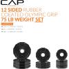 imageCAP Barbell 2Inch Olympic Cast Iron Plate Weight Set  75285 lbs  Multiple OptionsPRO