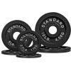 imageCAP Barbell 2Inch Olympic Weight Plate  Multiple OptionsClassic  Black