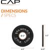 imageCAP Barbell 2Inch Olympic Weight Plate  Multiple OptionsClassic  Black