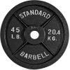 imageCAP Barbell 2Inch Olympic Weight Plate  Multiple OptionsClassic  Black
