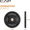 imageCAP Barbell 2Inch Olympic Weight Plate  Multiple OptionsClassic  Black