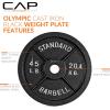 imageCAP Barbell 2Inch Olympic Weight Plate  Multiple OptionsClassic  Black