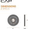 imageCAP Barbell 2Inch Olympic Weight Plate  Multiple OptionsClassic  Grey