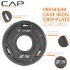 imageCAP Barbell 2Inch Olympic Weight Plate  Multiple OptionsElite