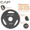 imageCAP Barbell 2Inch Olympic Weight Plate  Multiple OptionsElite