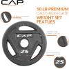 imageCAP Barbell 2Inch Olympic Weight Plate  Multiple OptionsElite